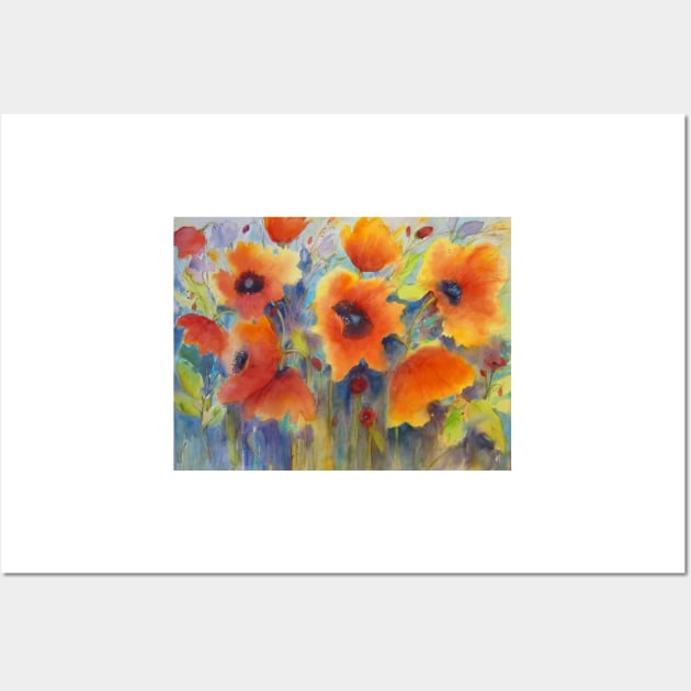 For the Love of Poppies Wall Art by bevmorgan